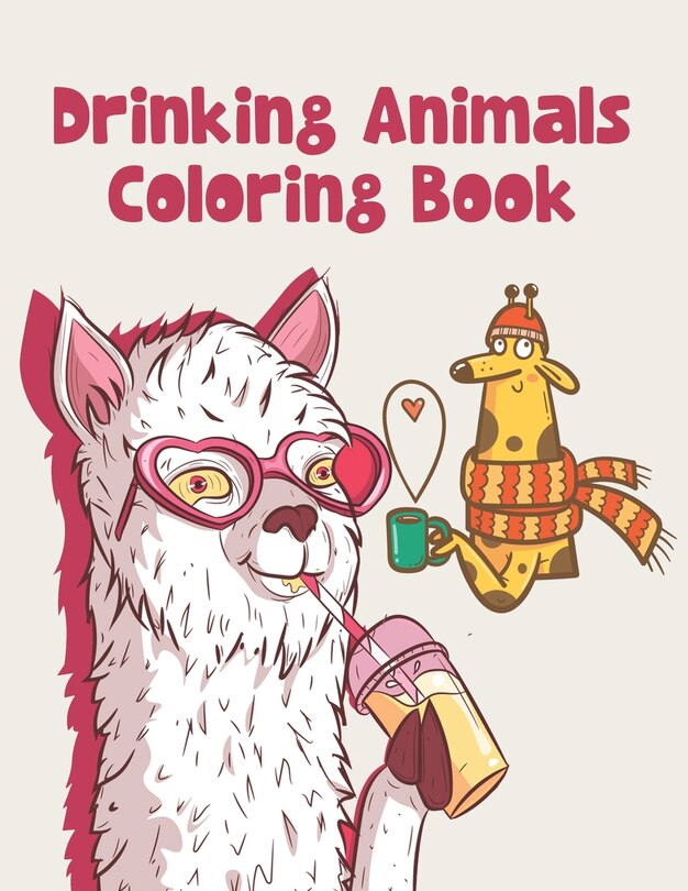 Front cover_Drinking Animals Coloring Book