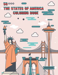 Couverture_50 the States of America Coloring Book