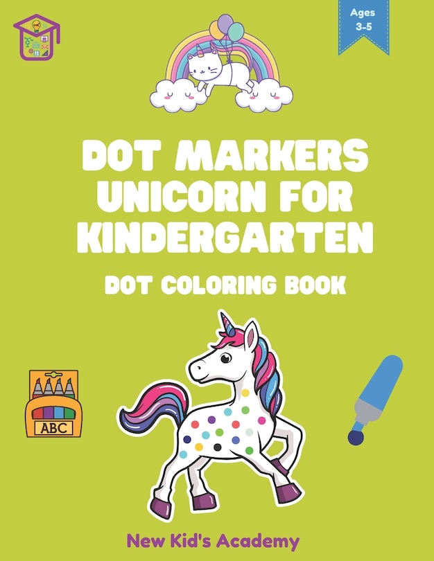 Front cover_Dot markers unicorn for kindergarten