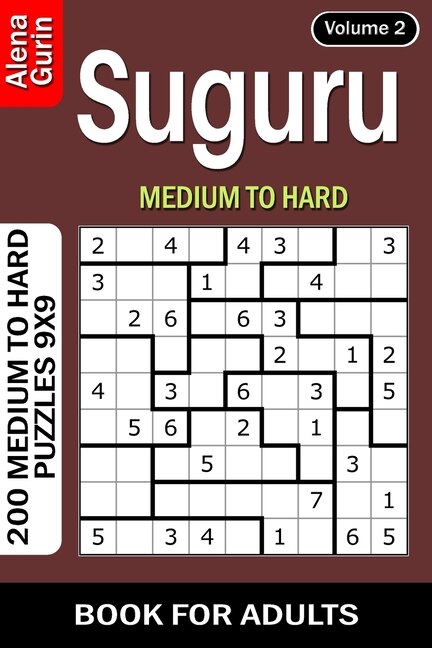 Front cover_Suguru puzzle book for Adults