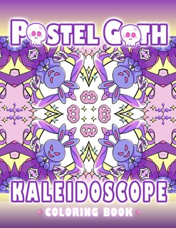 Front cover_Pastel Goth Kaleidoscope Coloring Book