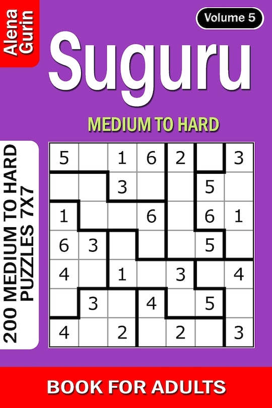 Front cover_Suguru puzzle book for Adults