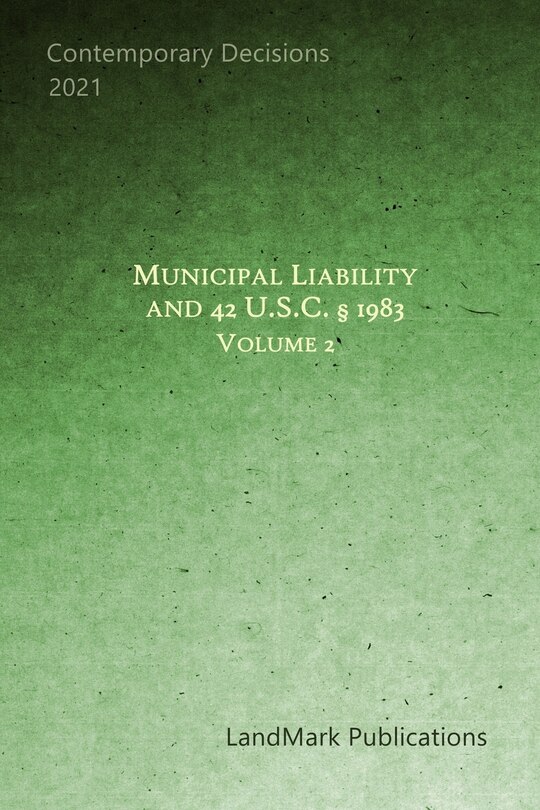 Front cover_Municipal Liability and 42 U.S.C. § 1983