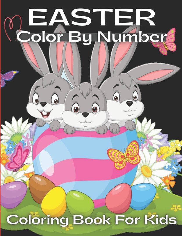 Front cover_Easter Color By Number Coloring Book For Kids