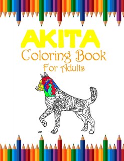 Couverture_Akita Coloring Book For Adults