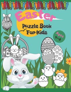 Couverture_Easter Puzzle Book For Kids Ages 4-8