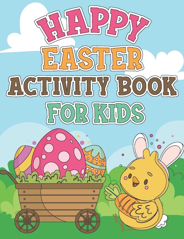 Front cover_Happy Easter Activity Book For Kids