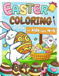 Front cover_Easter Coloring Book for Kids ages 4-8