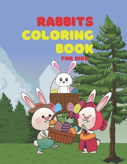 Front cover_Rabbits coloring book for kids
