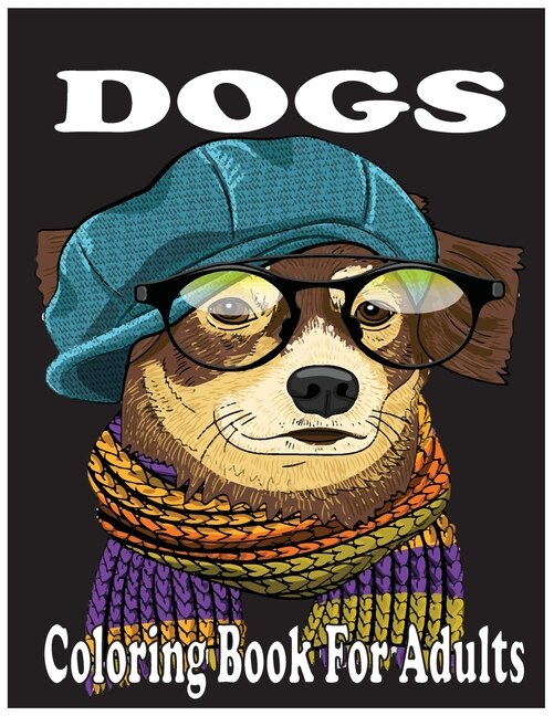 Front cover_DogsColoring Book For Adults