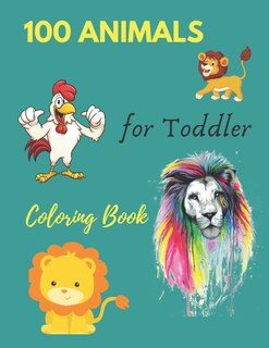 Couverture_100 Animals for Toddler Coloring Book
