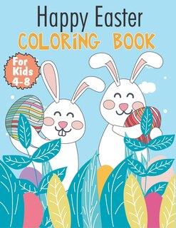 Couverture_Happy Easter Coloring Book For Kids 4-8