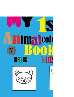 Front cover_My first animal coloring book for kids ages 3-8