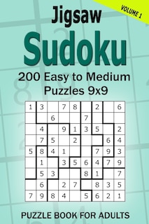Front cover_Jigsaw Sudoku Puzzle Book for Adults