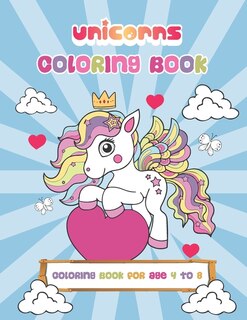 Front cover_Unicorns Coloring Book - For Kids Ages 4-8 - Big Book of Unicorns