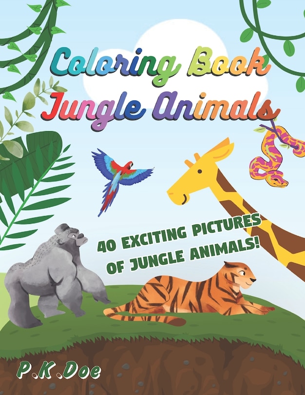 Couverture_Coloring Book Jungle Animals