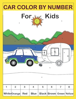 Couverture_Car color by number for kids