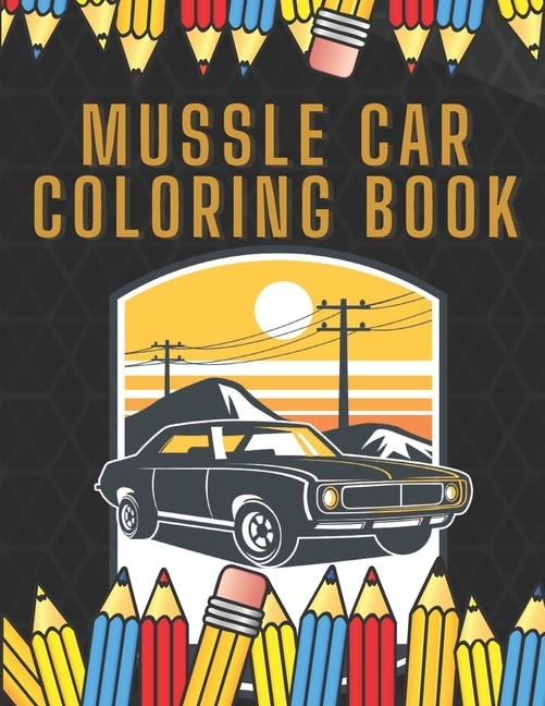 Front cover_Muscle Car Coloring Book