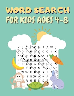 Couverture_Word Search For Kids Ages 4-8