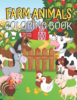 Front cover_Farm Animals Coloring book