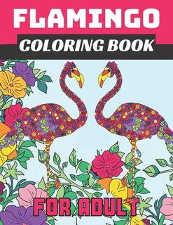 Front cover_Flamingo coloring book for adult