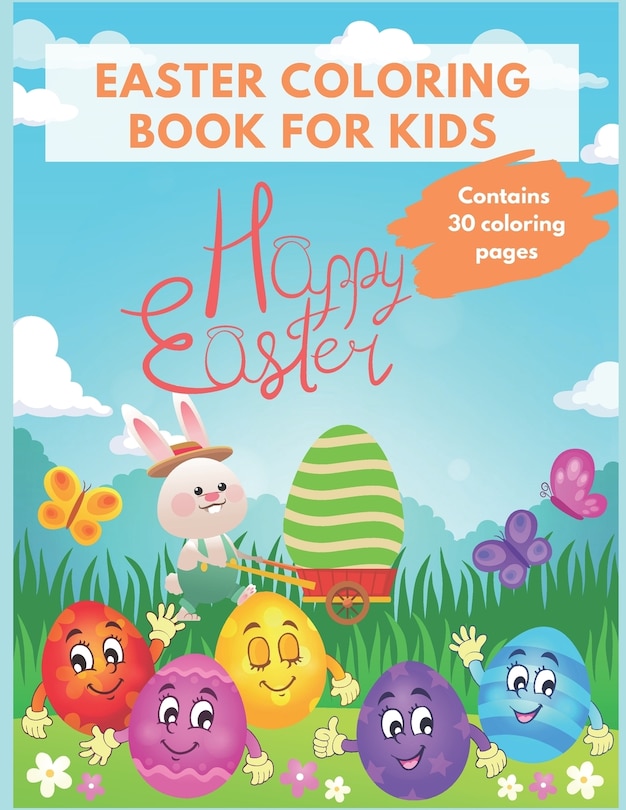 Front cover_Easter Coloring Book For Kids