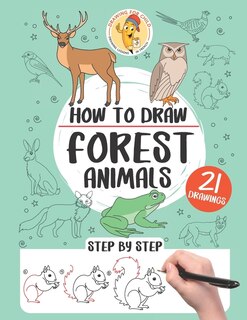 How to draw forest animals: 21 step-by-step drawings