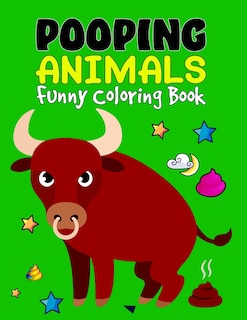 Front cover_Pooping Animals Funny Coloring Book