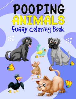 Front cover_Pooping Animals Funny Coloring Book