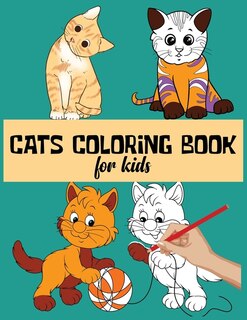 Front cover_Cats Coloring Book For Kids