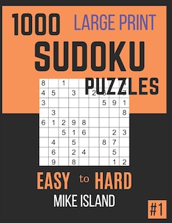 Front cover_1000 Large Print Sudoku Puzzles