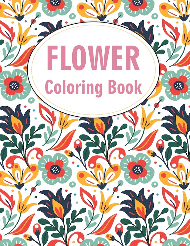 Front cover_Flower Coloring Book