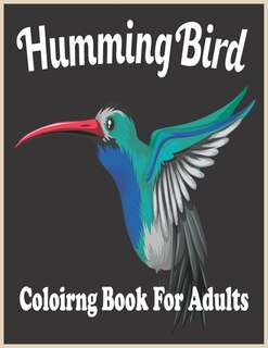 Front cover_HummingBird coloring Book For adults