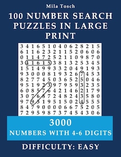 Front cover_100 Number Search Puzzles in Large print