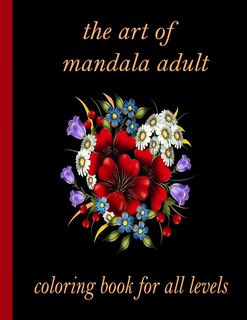 Front cover_The art of mandala adult coloring book for all levels