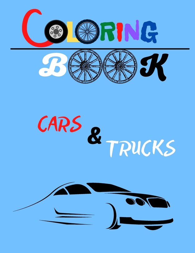 Front cover_Coloring Book for boys cars & trucks
