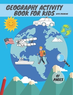 Couverture_Geography activity book for kids with coloring