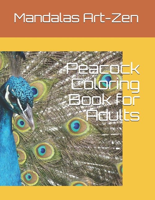 Front cover_Peacock Coloring Book for Adults