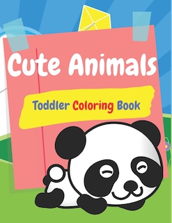 Front cover_Cute Animals Toddlers Coloring Book