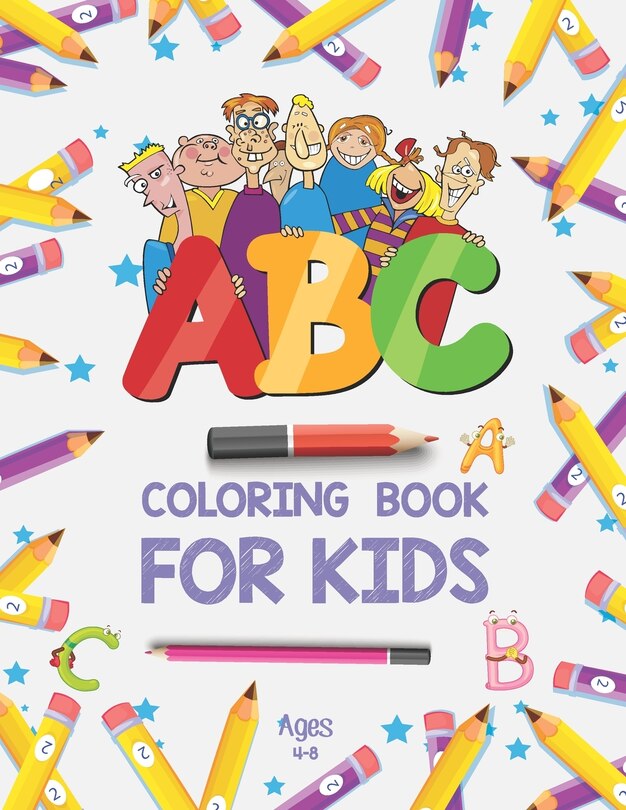 Front cover_ABC Coloring Book for Kids Ages 4-8