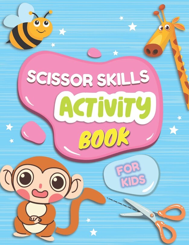 Front cover_Scissor Skills Activity Book For Kids