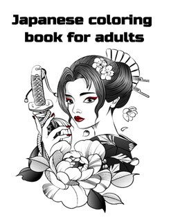 Front cover_Japanese coloring book for adults