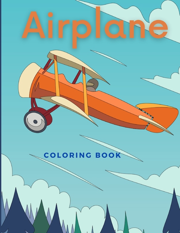 Front cover_Airplane Coloring Book