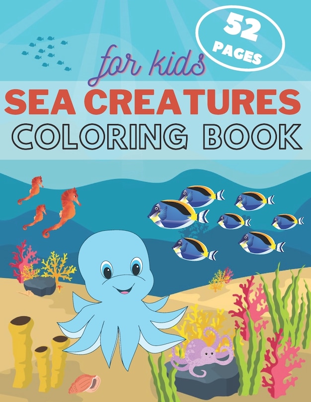 Couverture_Sea Creature Coloring Book For Kids