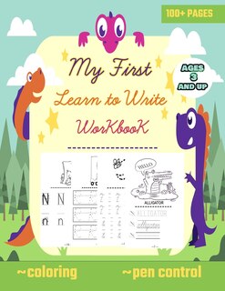 Front cover_My first learn to write workbook ages 3 and up