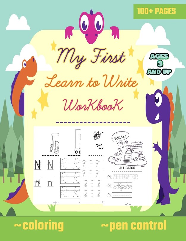 Front cover_My first learn to write workbook ages 3 and up