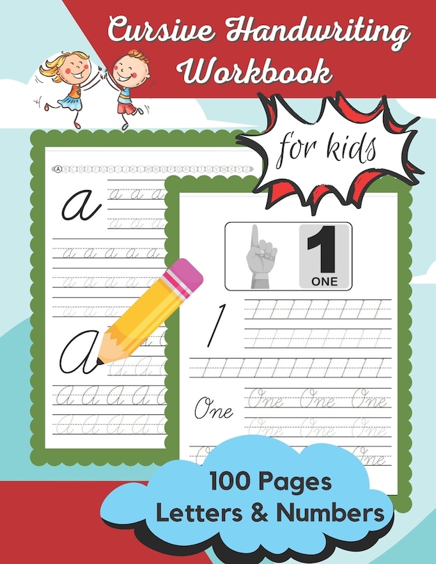 Front cover_Cursive Handwriting Workbook For Kids