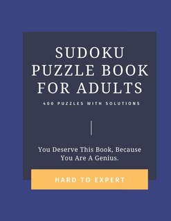 Couverture_Sudoku Puzzle Book for Adults
