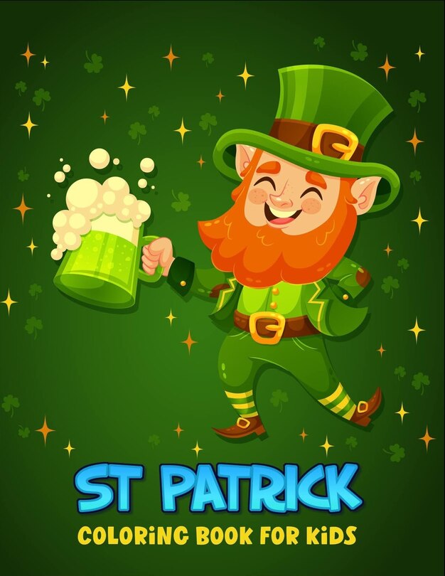Front cover_st patricks coloring book for kids