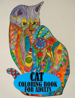 Front cover_Cat Coloring Book For Adults